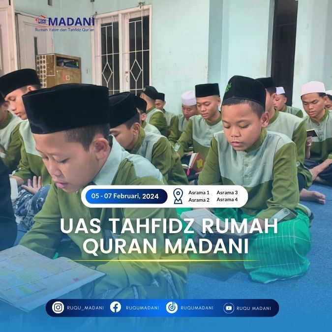 Nilai UAS Tahfidz Terbaik Santri Rumah Qur’an Madani