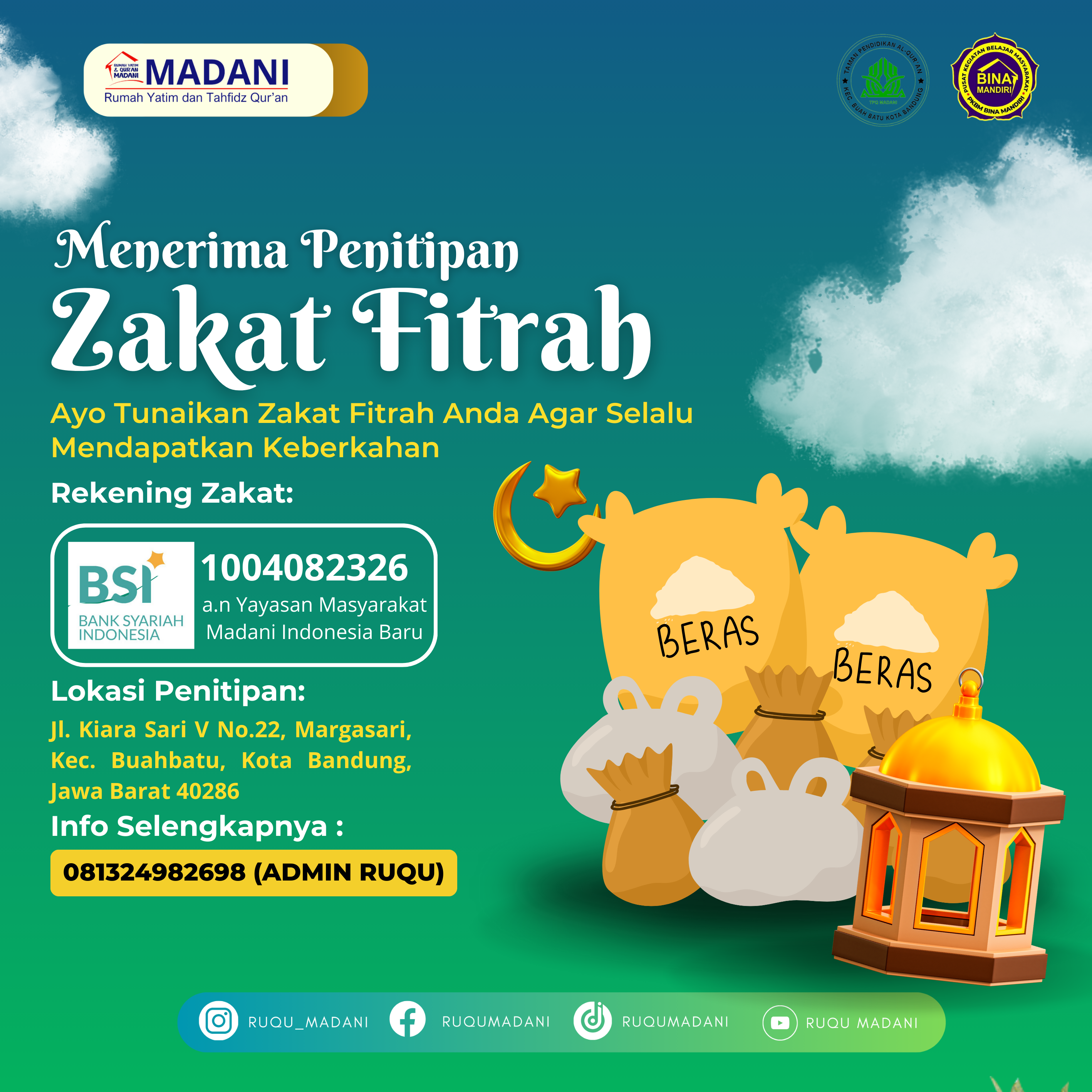 Sobat Qur’an udah tau belum, besaran Zakat Fitrah didaerah Jabar ?