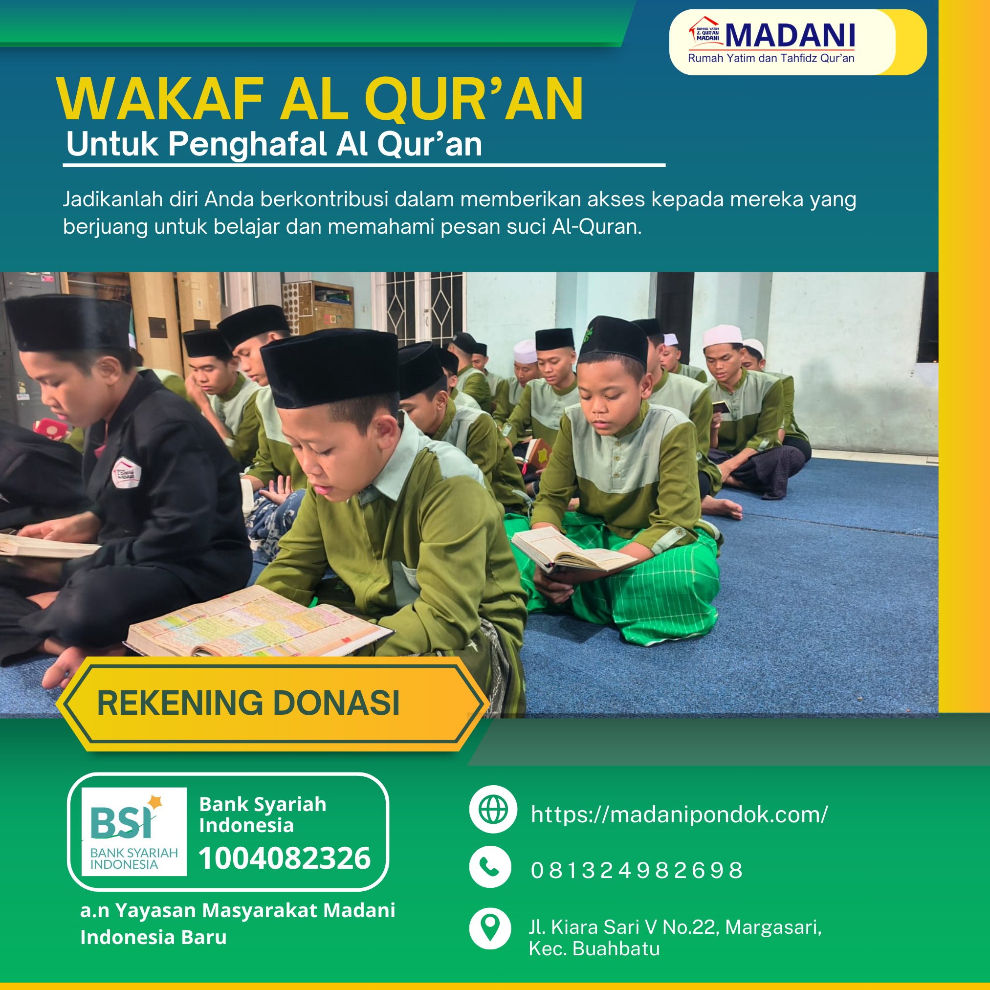 Yuk Wakaf Al-Qur’an Untuk Para Penghafal Qur’an