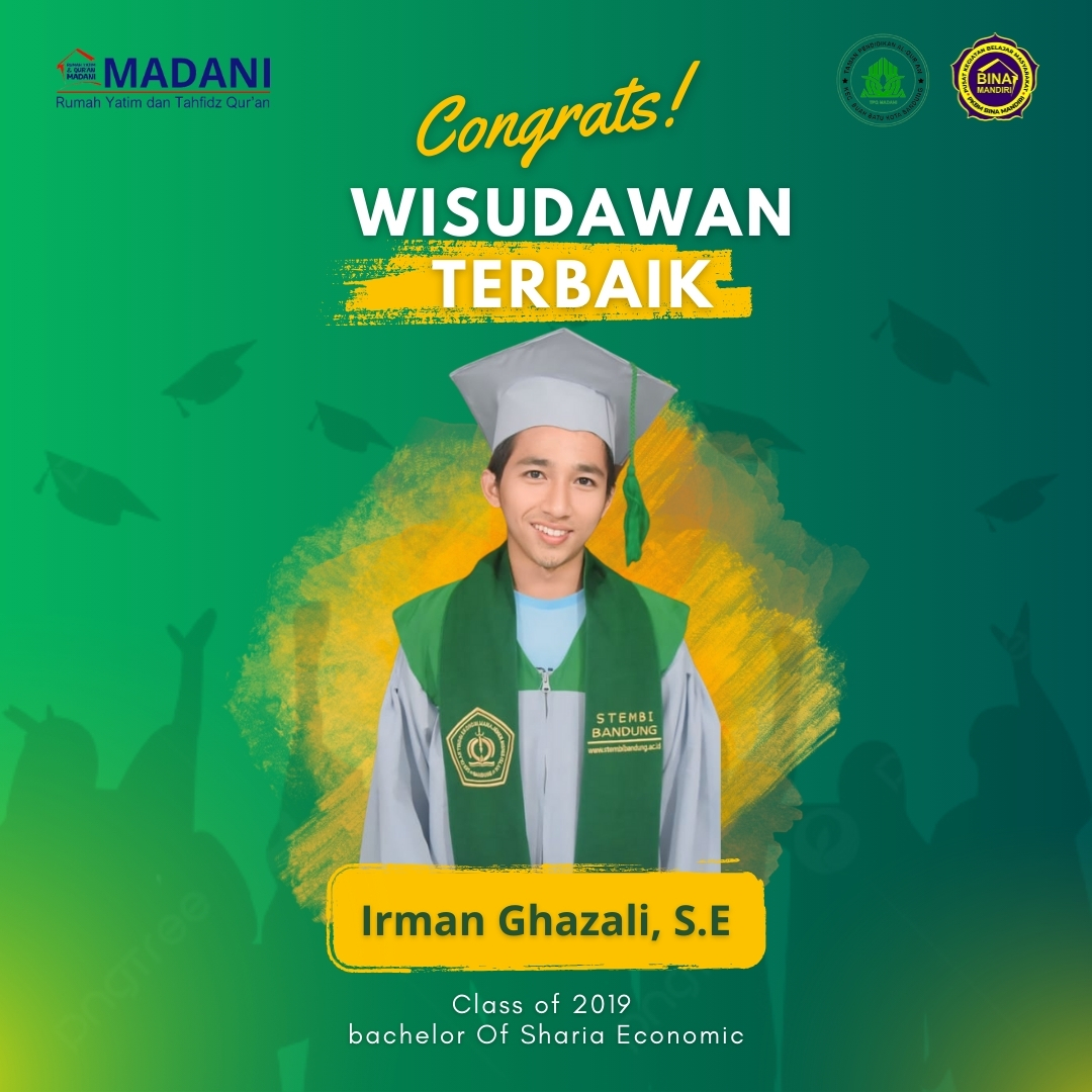 Wisudawan/i Santri Rumah Yatim dan Tahfidz Qur’an  Madani